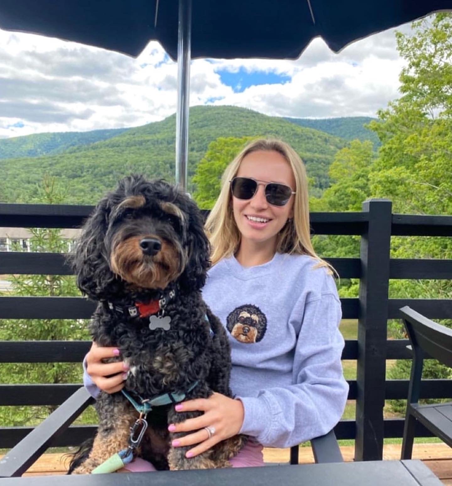 Hand Embroidered Pet Portrait Sweatshirt