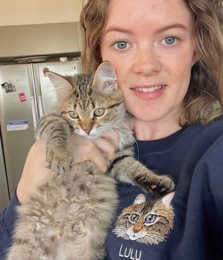 Hand Embroidered Pet Portrait Sweatshirt