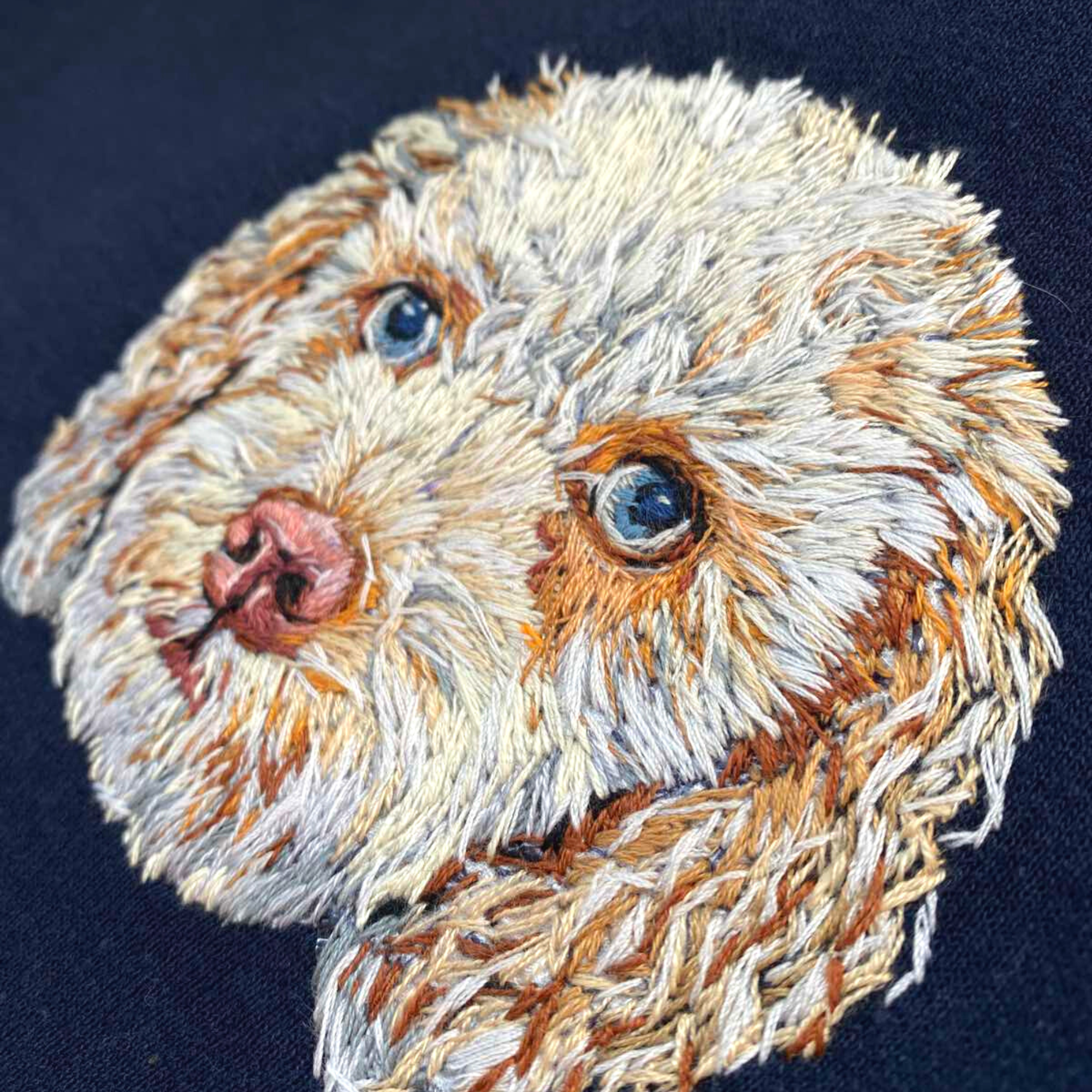 Hand Embroidered Pet Portrait Sweatshirt