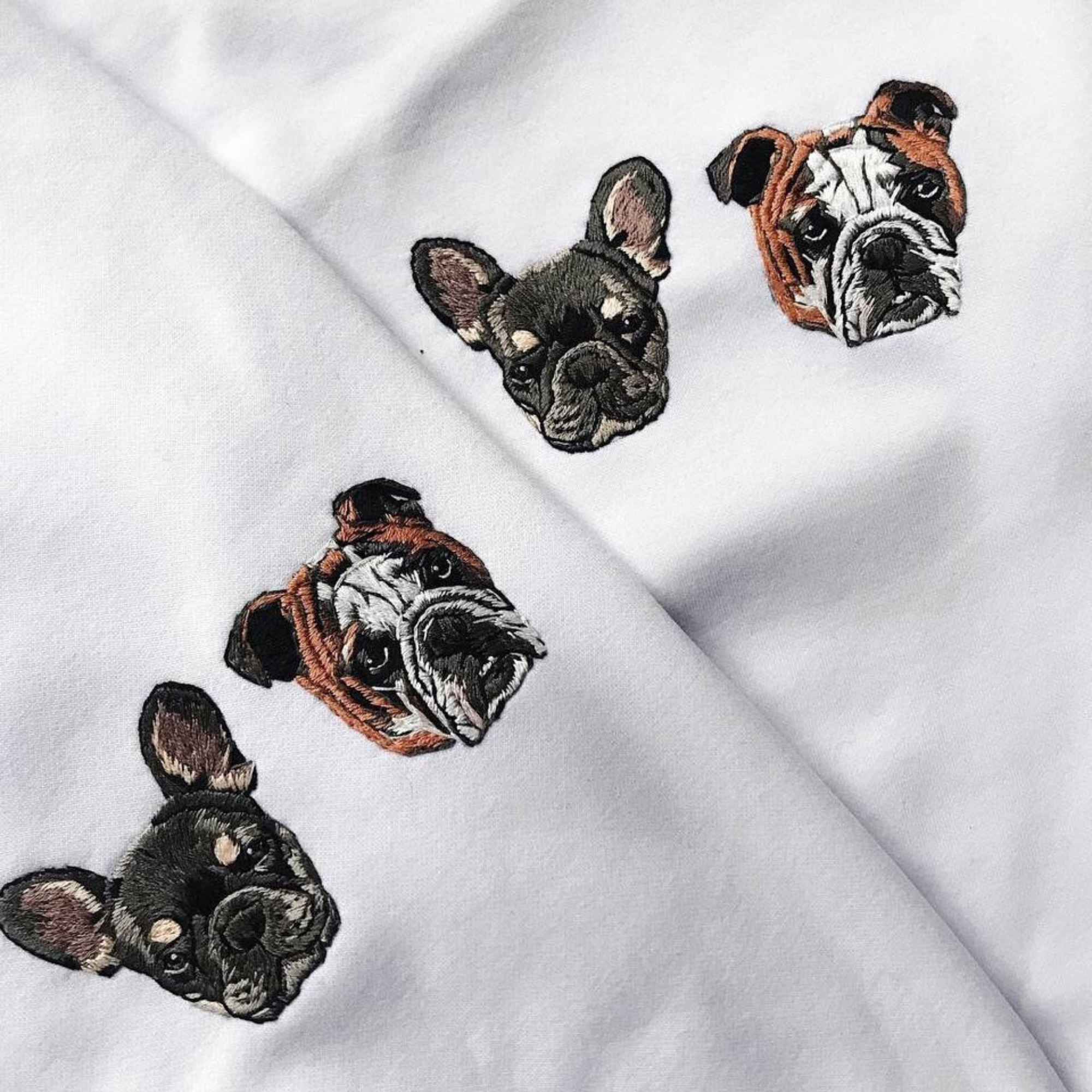 Hand Embroidered Pet Portrait T-shirt